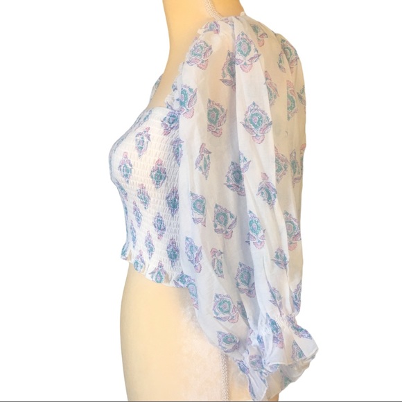 BillaBong Feeling Groovy Off the Shoulder Top - Picture 3 of 6